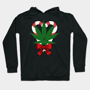 mistlestoned marijuana christmas Hoodie